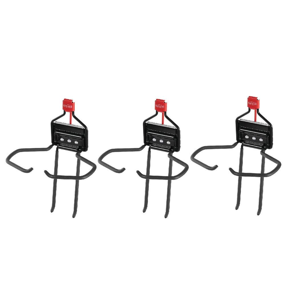 Rubbermaid Storage Shed Space Saving Large Mounted Power Tool Holder (3 Pack)
