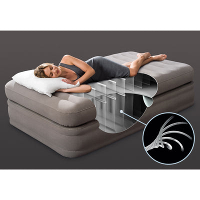 Intex Inflatable Prime Comfort Elevated Twin Airbed with Built-In Pump (3 Pack)