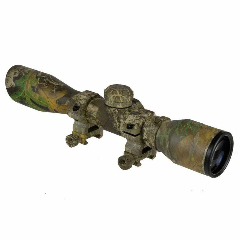 TruGlo 4 x 32 Illuminated Crossbow Scope w/ Weaver Rings, Camouflage (Open Box)