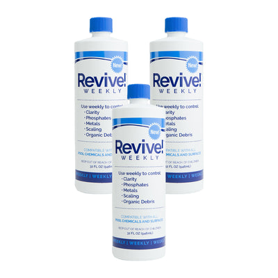 API Revive! Swimming Pool Clarifier & Water Cleaning Treatment, 32 Oz (3 Pack)