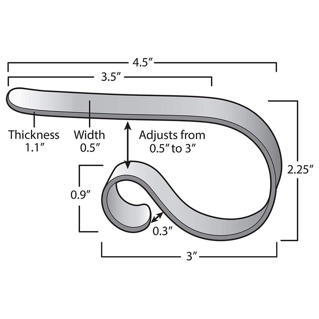 Haute Decor MantleClip Stocking Holder w/ Metal Holiday Icons, Bronze, 4pk(Used) - VMInnovations