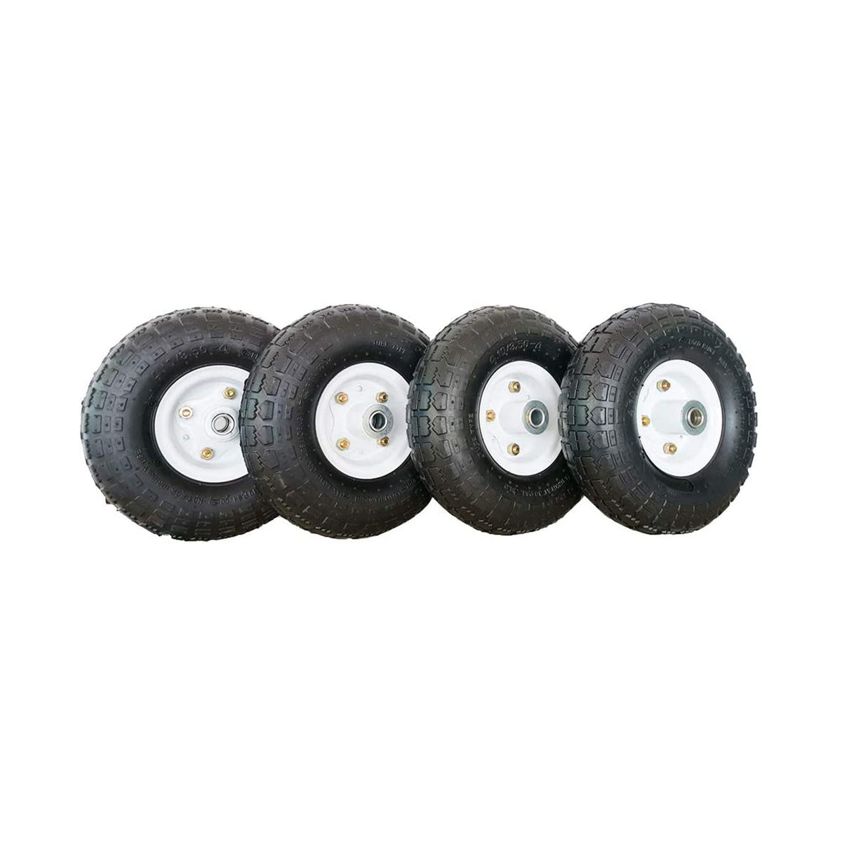SLT Gdpodts 3.50-4 Inch Pneumatic Rubber Utility Tires, Set of 4 (Open Box)