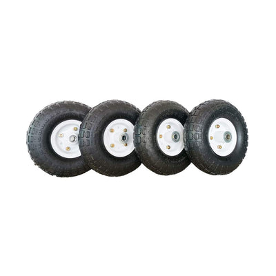 SLT Gdpodts 3.50-4 Inch Pneumatic Rubber Utility Tires, Set of 4 (Open Box)