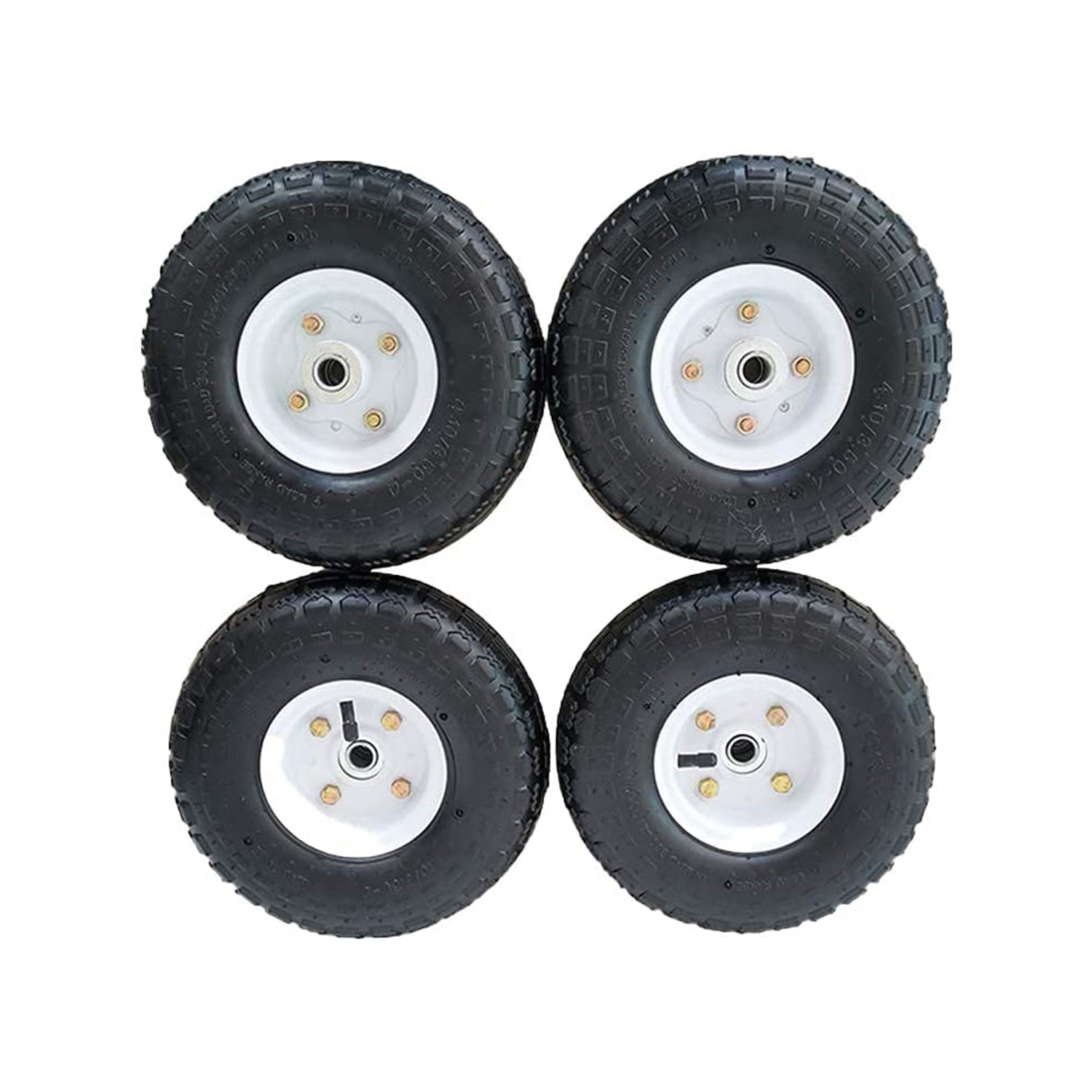 SLT Gdpodts 3.50-4 Inch Pneumatic Rubber Utility Tires, Set of 4 (Open Box)