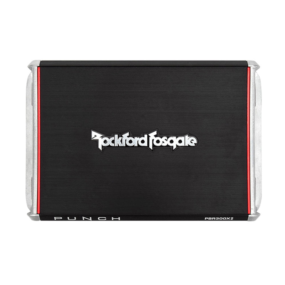 Rockford Fosgate PBR300X2 300 W 2-Channel Amp for Compact Sub Systems (4 Pack)