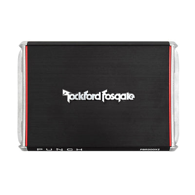 Rockford Fosgate PBR300X2 300 W 2-Channel Amp for Compact Sub Systems (4 Pack)