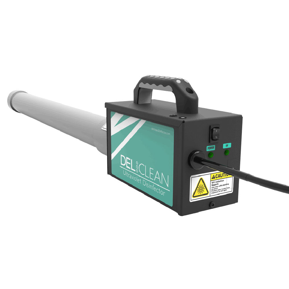 DEL Clean UV Disinfector 28" Germicidal UV Wand Light w/ Wand Stationary Stand - VMInnovations