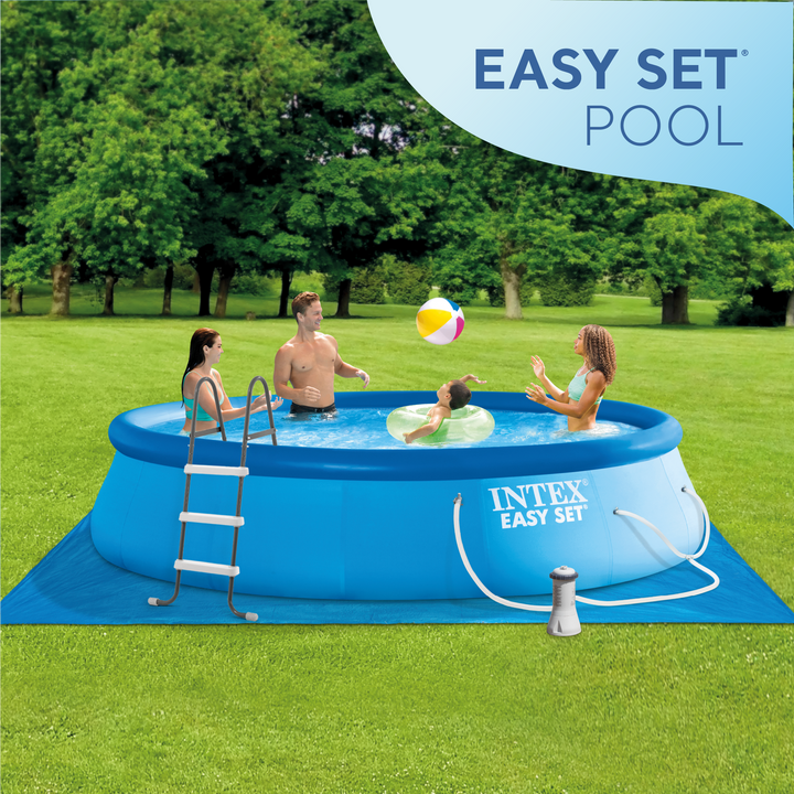 Intex 15ft x 42in Easy Set Up Inflatable Above Ground Pool Set (For Parts)