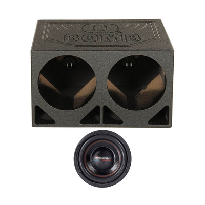 American Bass XD 1044 10 Inch 900 Watt Subwoofer Speaker with Dual Enclosure