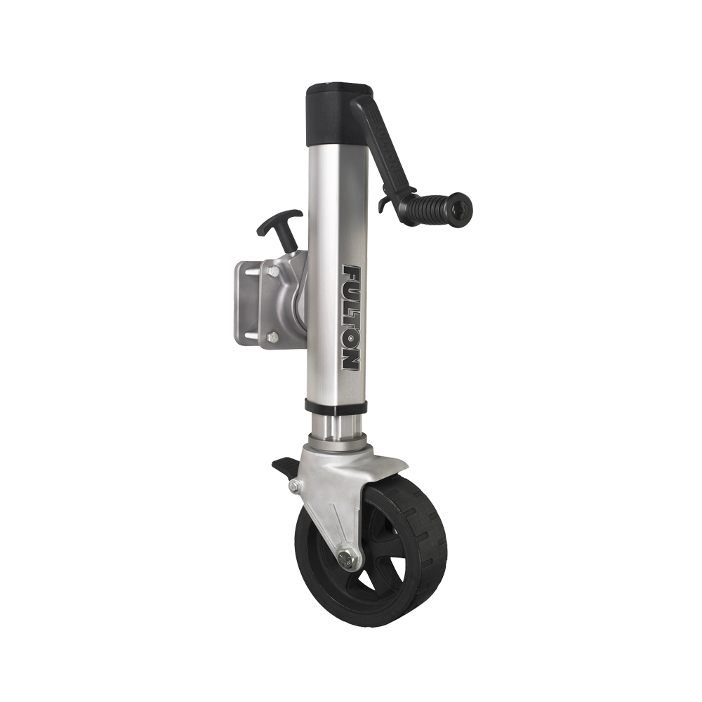 Fulton 1,600 Pound Bolt/Weld On F2 Trailer Tongue Jack, Wide Track (Open Box)