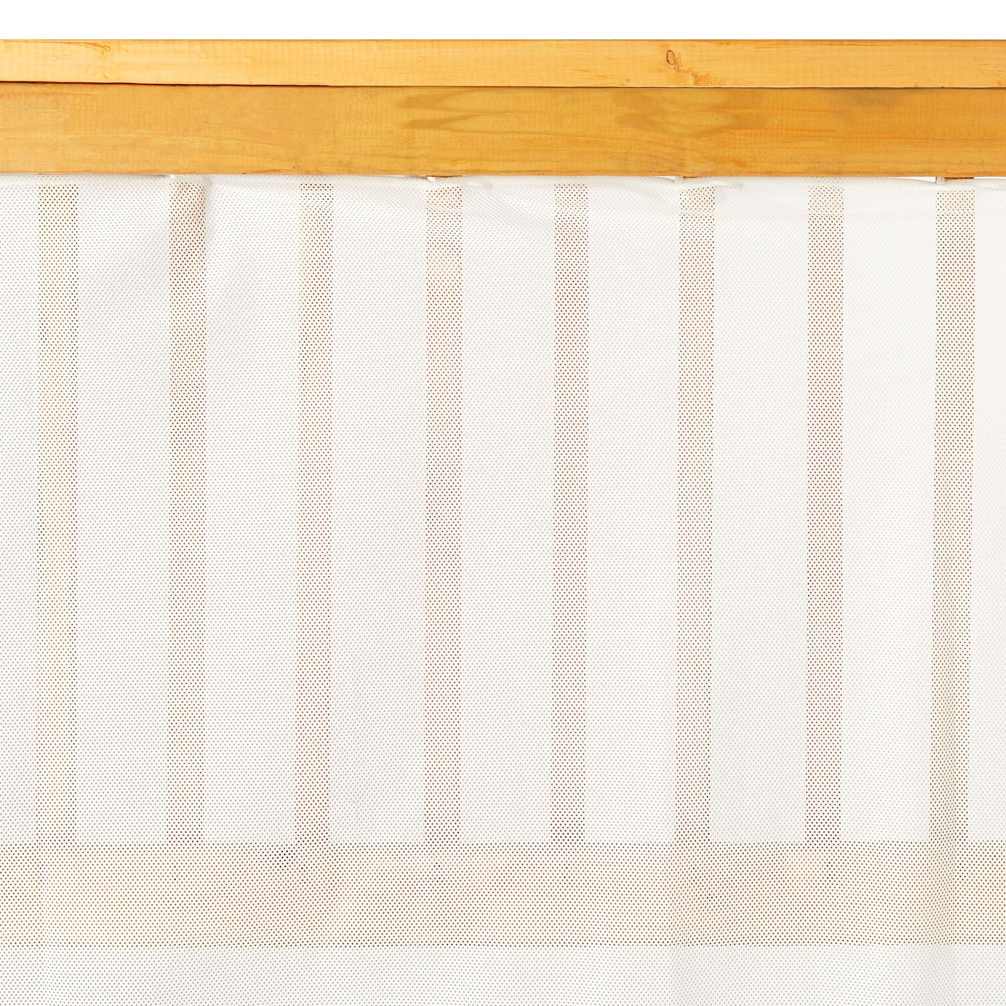 KidCo 15in Stretchy See-Through Mesh Protective Railing Guard, White (Open Box)