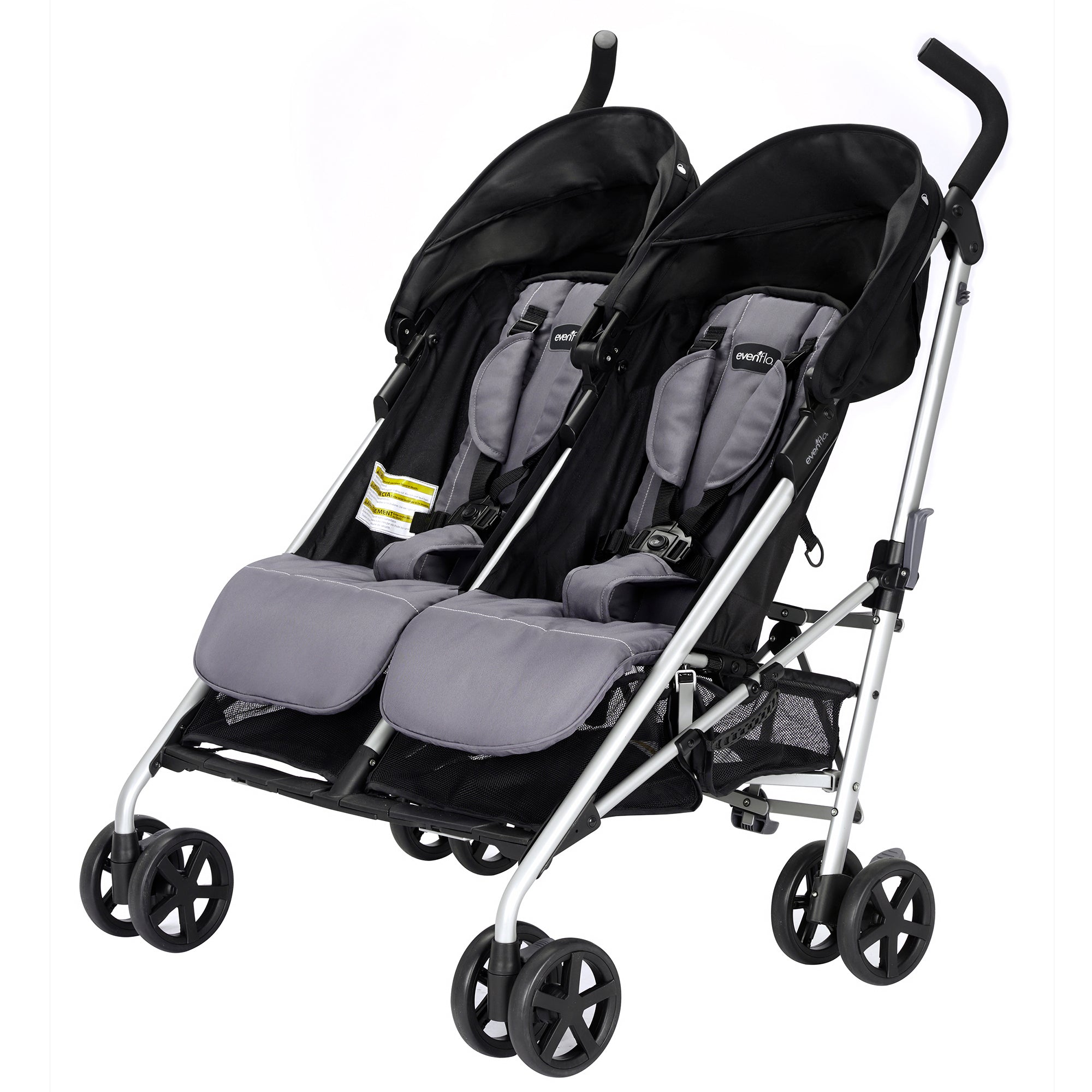 Evenflo Minno Double Seat Compact Fold Twin Baby Travel Stroller (Open Box)