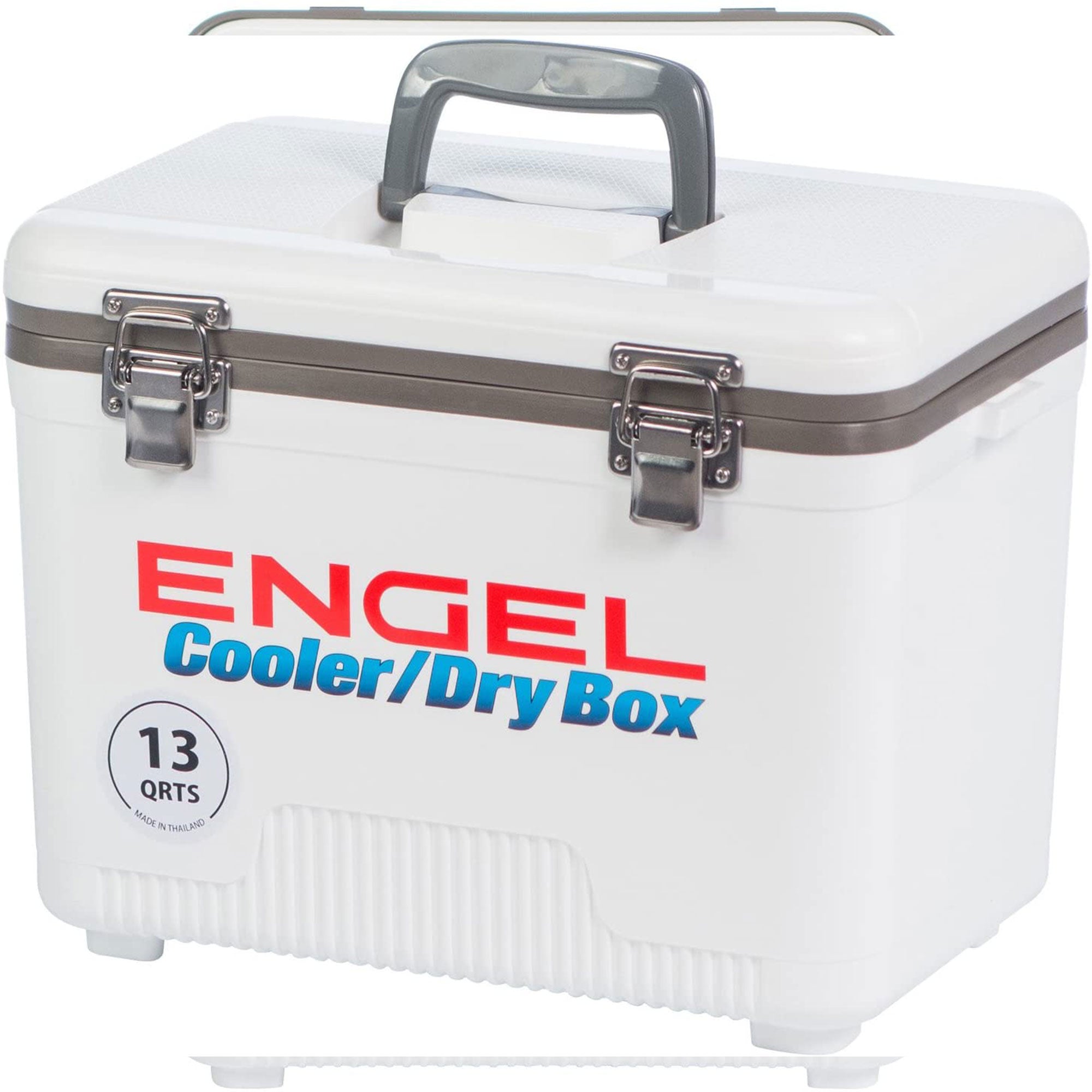 Engel 13 Quart Compact Ultimate Leak Proof Dry Box Cooler, White (Damaged)
