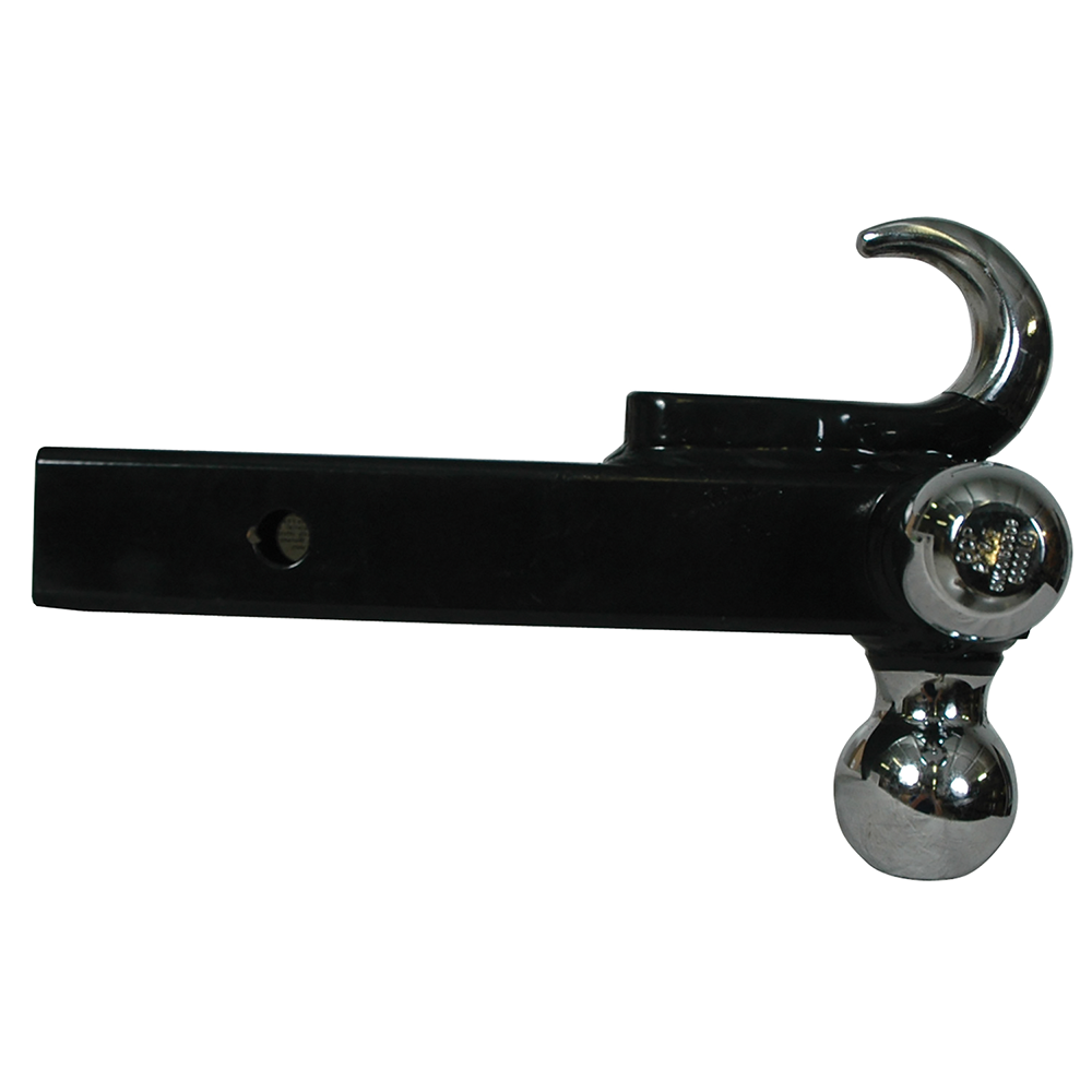 Reese Towpower 7031400 Tri-Ball Trailer Hitch Ball Mount w/ Heavy Duty Tow Hook - VMInnovations