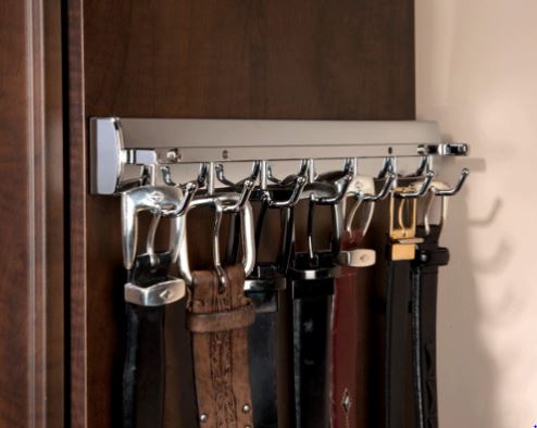 Rev-A-Shelf Sidelines 14" Pop Out Deluxe Belt & Tie Rack Crome, BRCPOSL-14-CR-1 - VMInnovations