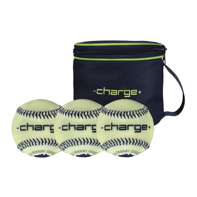 Chargeball Glow in the Dark Baseball PRO Kit w/ Bag & Regulation Ball, 2 Pack - VMInnovations