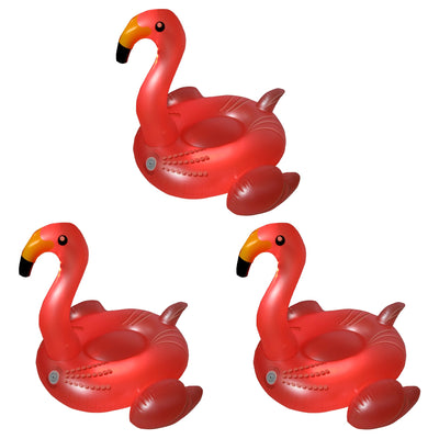 Swimline 75-Inch Giant Inflatable LED Light-Up Flamingo Pool Float (3 Pack)