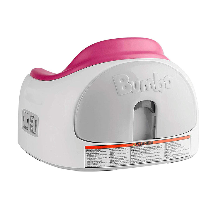 Bumbo Baby Toddler Adjustable Height 3-in-1 Non-Slip Booster Multi Seat, Magenta - VMInnovations