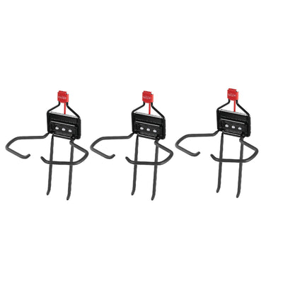 Rubbermaid Storage Shed Space Saving Large Mounted Power Tool Holder (3 Pack)