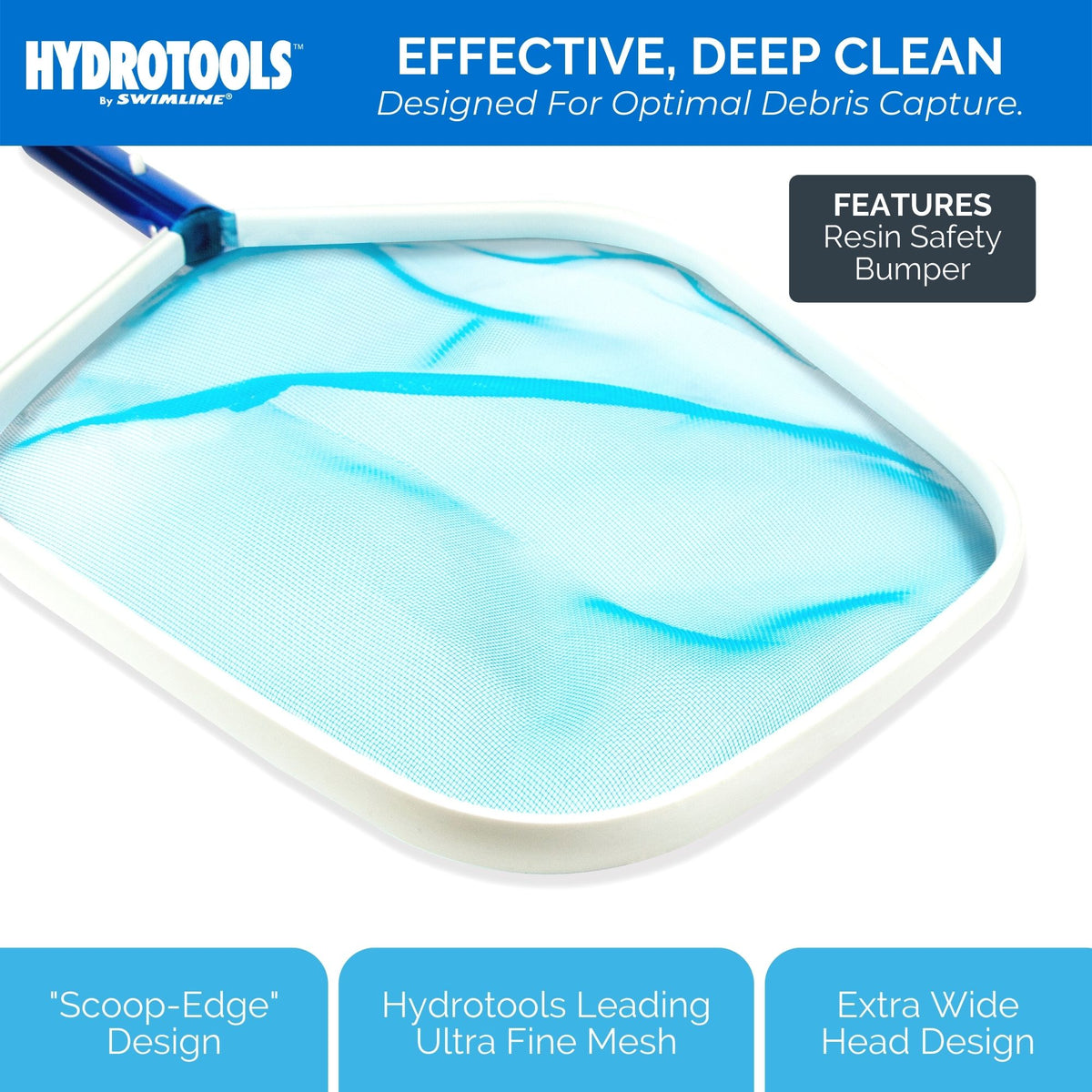 Swimline Hydrotools 8028 Premium Aluminum Standard Pool Leaf Skimmer (Open Box)