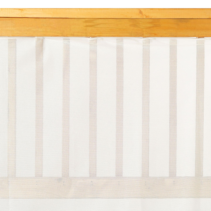 KidCo 15in Stretchy See-Through Mesh Protective Railing Guard, White (Open Box)