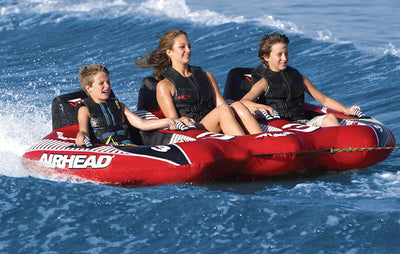 Airhead Viper 3 Triple Rider Cockpit Inflatable Towable Lake Tube (For Parts)