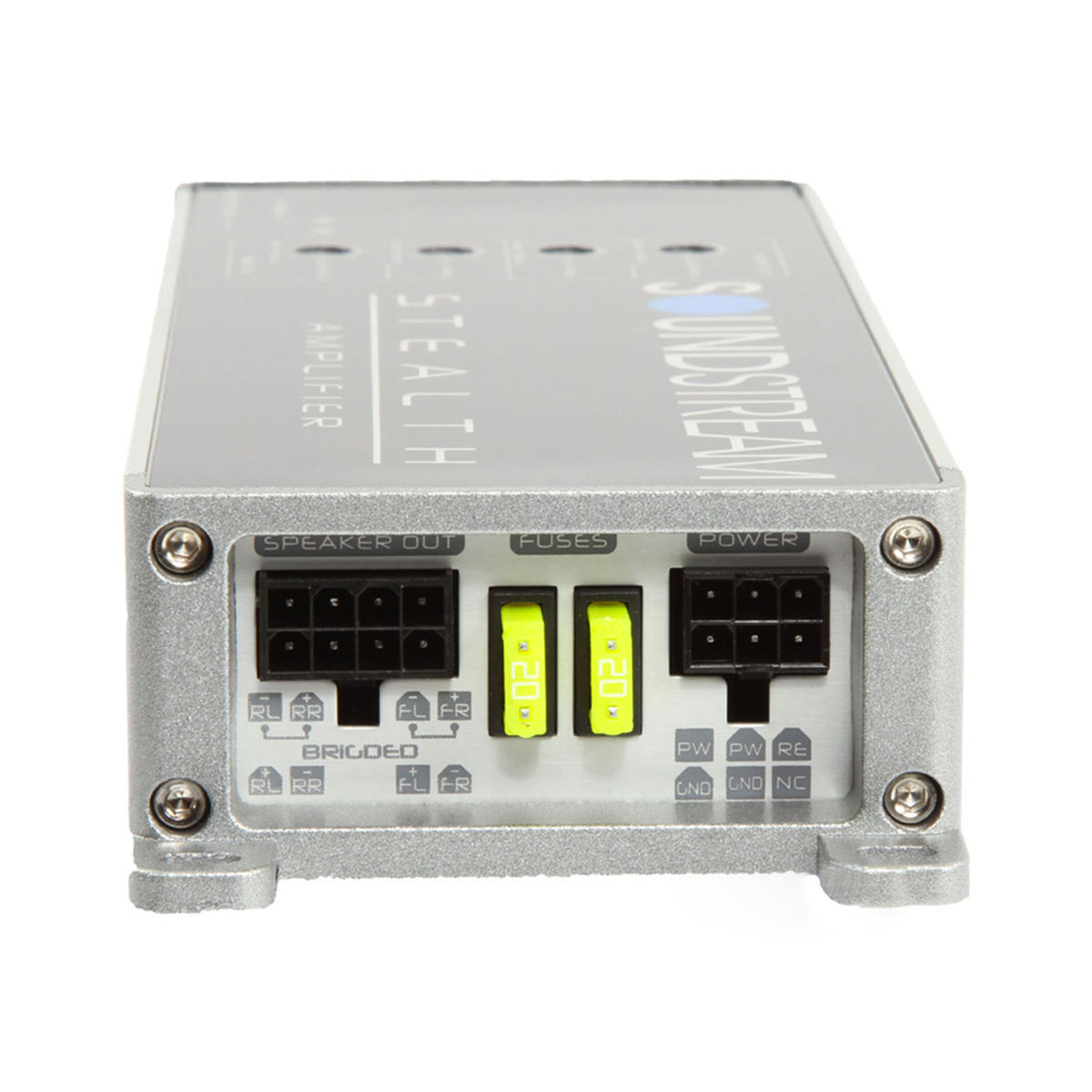 Soundstream Stealth Series 1200W Class D 4 Chan Car Audio Amplifier (Open Box)
