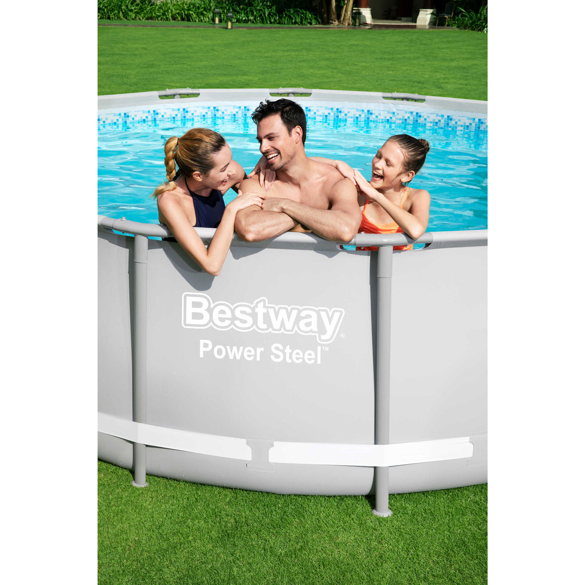 Bestway 16'x48" Power Steel Frame Above Ground Pool Set with Filter (Open Box)
