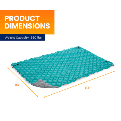 Intex Giant 9.5' Inflatable Floating Swimming Pool Lake Mat Platform Pad (Used) - VMInnovations