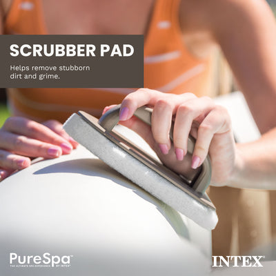 Intex PureSpa Hot Tub Maintenance Accessory Kit with Brush, Skimmer and Scrubber