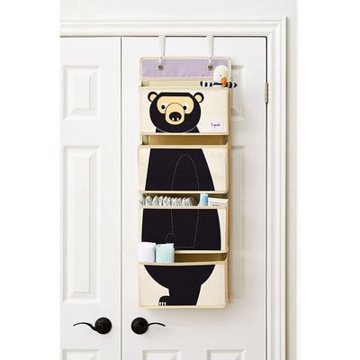 3 Sprouts Toy Chest Storage Bin & Wall Hanging Basket Storage Organizer, Bear