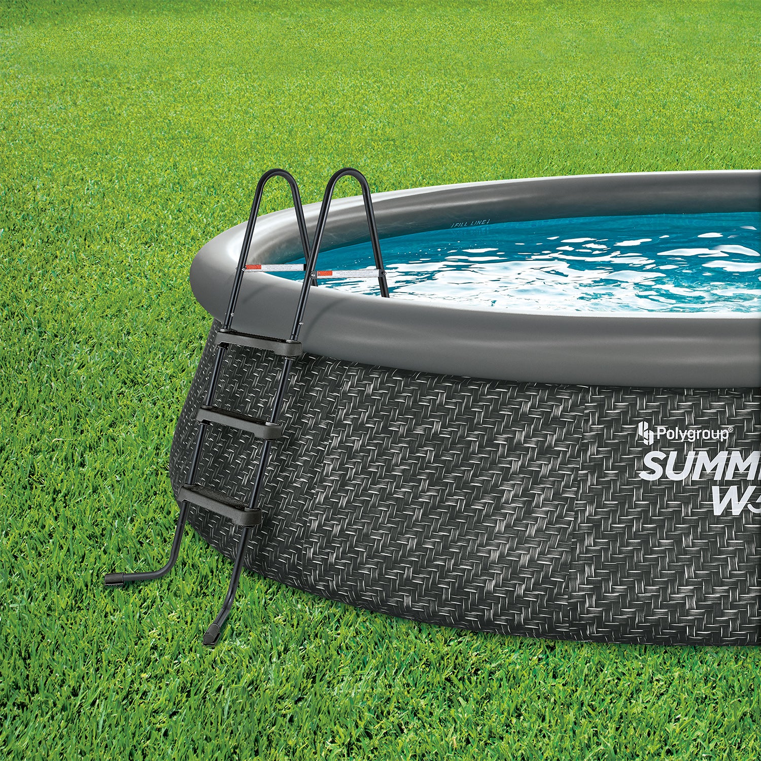 Summer Waves 14 x 3 Ft Quick Set Above Ground Pool with Pump and Ladder (Used) - VMInnovations
