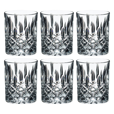 Riedel Spey Collection Crystal Scotch & Bourbon Tumbler Whiskey Glasses (6 Pack) - VMInnovations