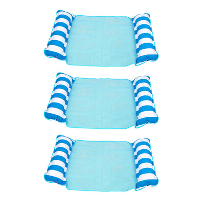 Aqua Leisure Monterey Hammock 4 in 1 Multi Purpose Pool Float, Blue (3 Pack) - VMInnovations