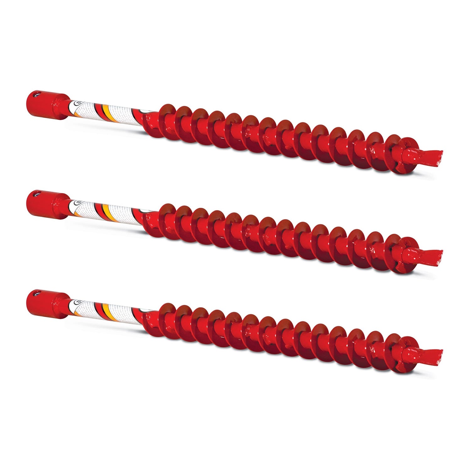 Earthquake 2" Auger Fishtail Point Replaceable Post Hole Digger Bit (3 Pack)