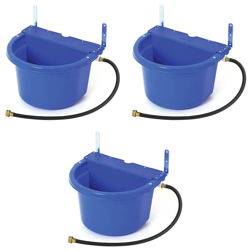 Little Giant 4 Gal Auto Float Controlled Waterer Livestock Water Trough (3 Pack)