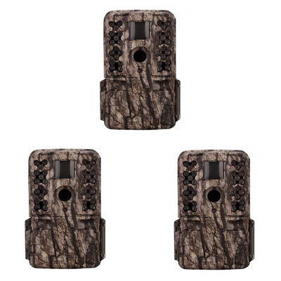Moultrie M-50 20MP Low Glow Long Range Infrared Game Trail Camera (3 Pack)