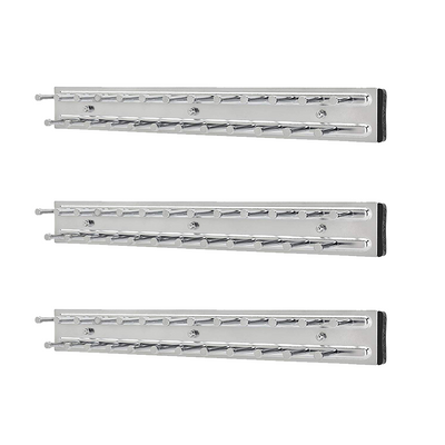 Rev-A-Shelf TRC-14CR 14-Inch Side Mount Extending Tie Rack, Chrome (3 Pack)