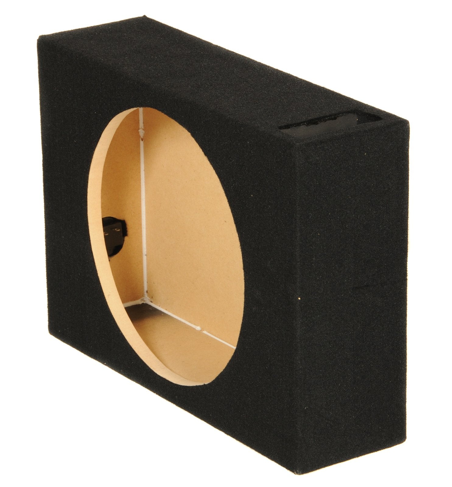 QPower Single 10 Inch Vented Shallow Sub Box & Planet Audio 1500 Watt Subwoofer