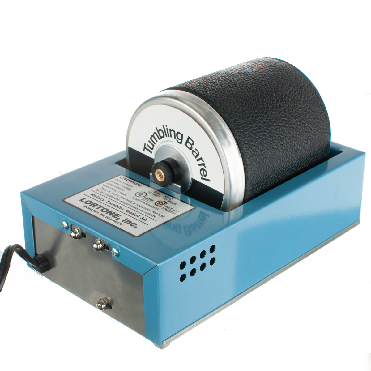 Lortone 3 lb Hobby Rotary Rock Tumbler Polisher, Polish Kit, & Rocks (Open Box)