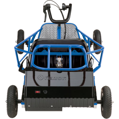 Razor Blue Kids Single Rider Electric Car Go Kart Dune Buggy & Red Dune Buggy