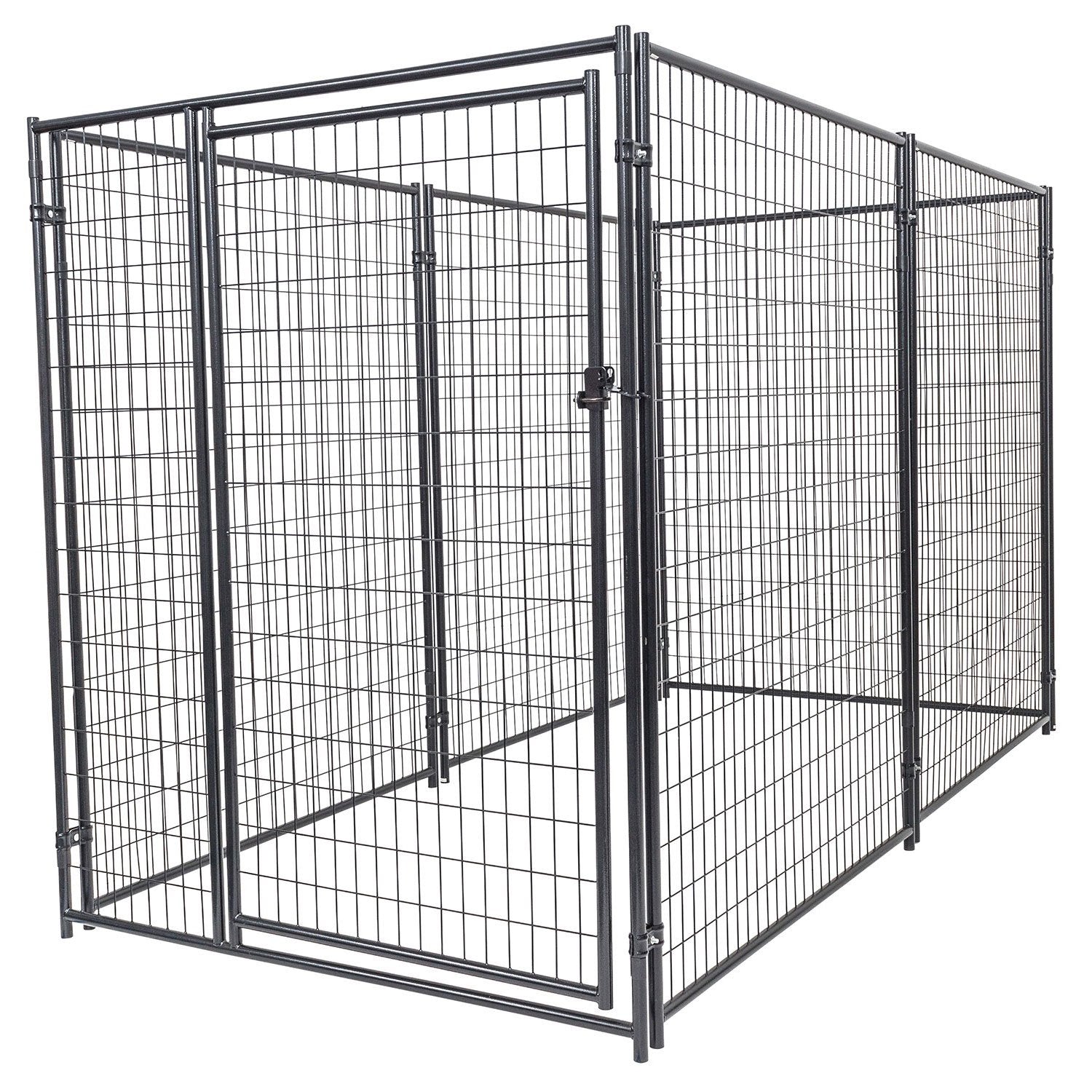 Lucky Dog Large Modular Welded Wire Box Indoor/Outdoor Kennel 10’x5’x6’ (2 Pack)