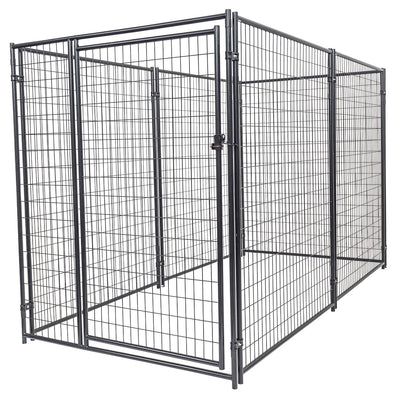 Lucky Dog Large Modular Welded Wire Box Indoor/Outdoor Kennel 10’x5’x6’ (2 Pack)