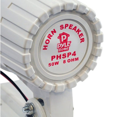 New Pyle PHSP4 6 Inch 50 W Indoor/Outdoor PA Horn Speaker with Mounting Hardware