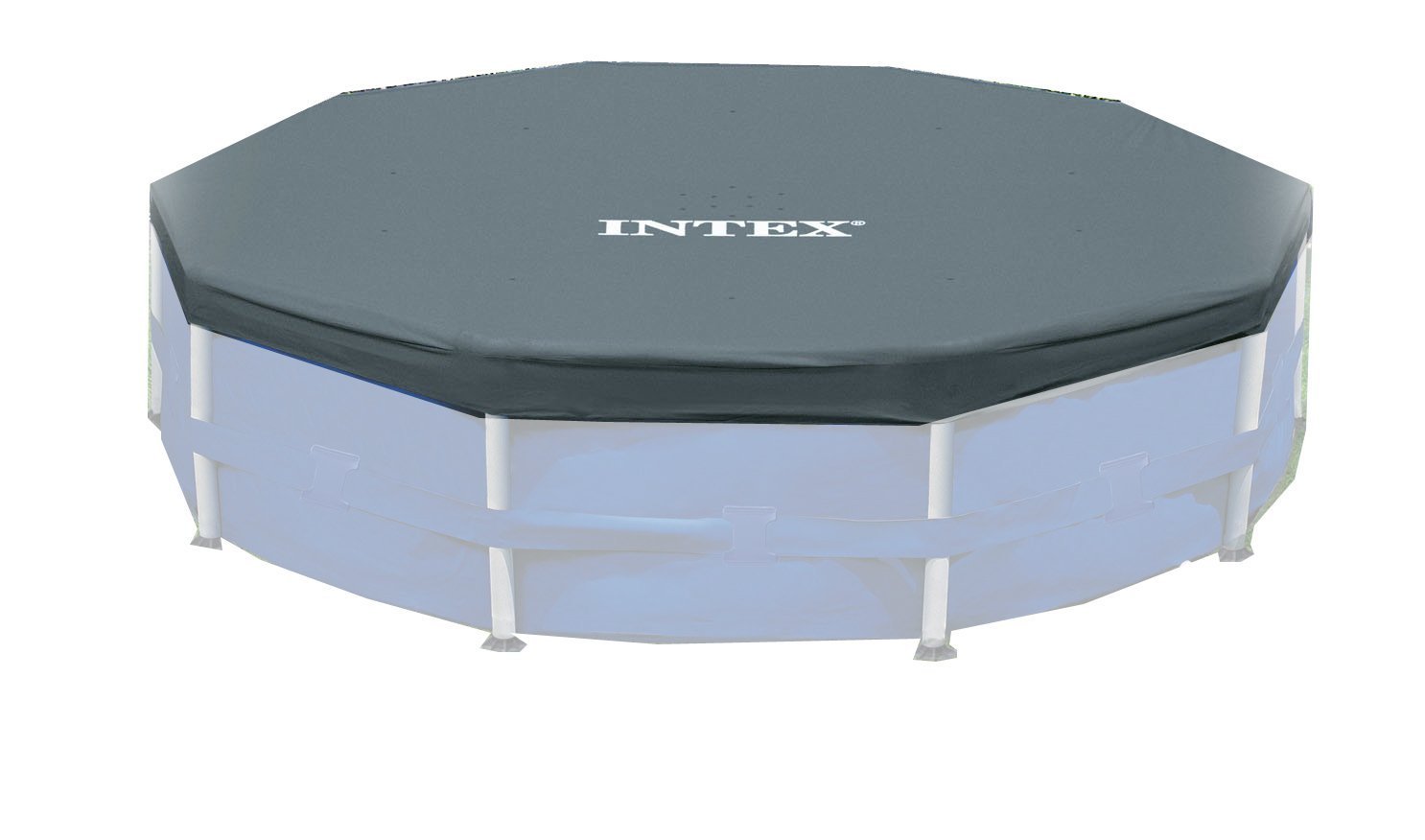 Intex 12’ x 30” Steel Frame Above Ground Swimming Pool and 12’ Round Pool Cover