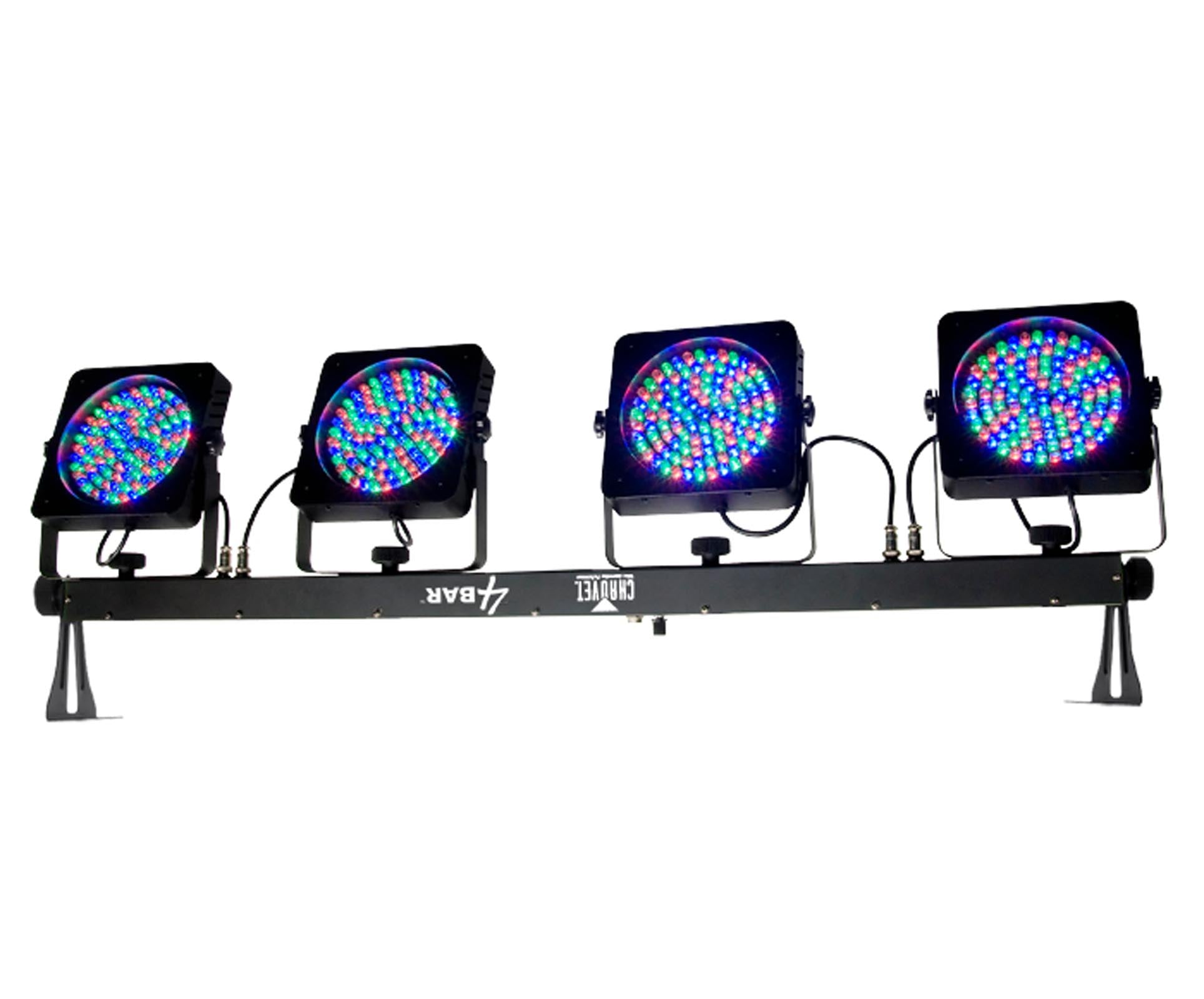 CHAUVET 4 BAR LED Stage Light System w/ Case, Foot Switch & Tripod (Refurbished)