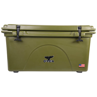 Orca 75 Quart 15 Gallon Roto Molded Insulated Ice Cooler, Green (Open Box)