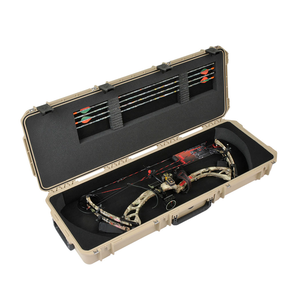 SKB Cases iSeries 4214 Hard Plastic Parallel Limb Bow Crossbow Case, Tan - VMInnovations