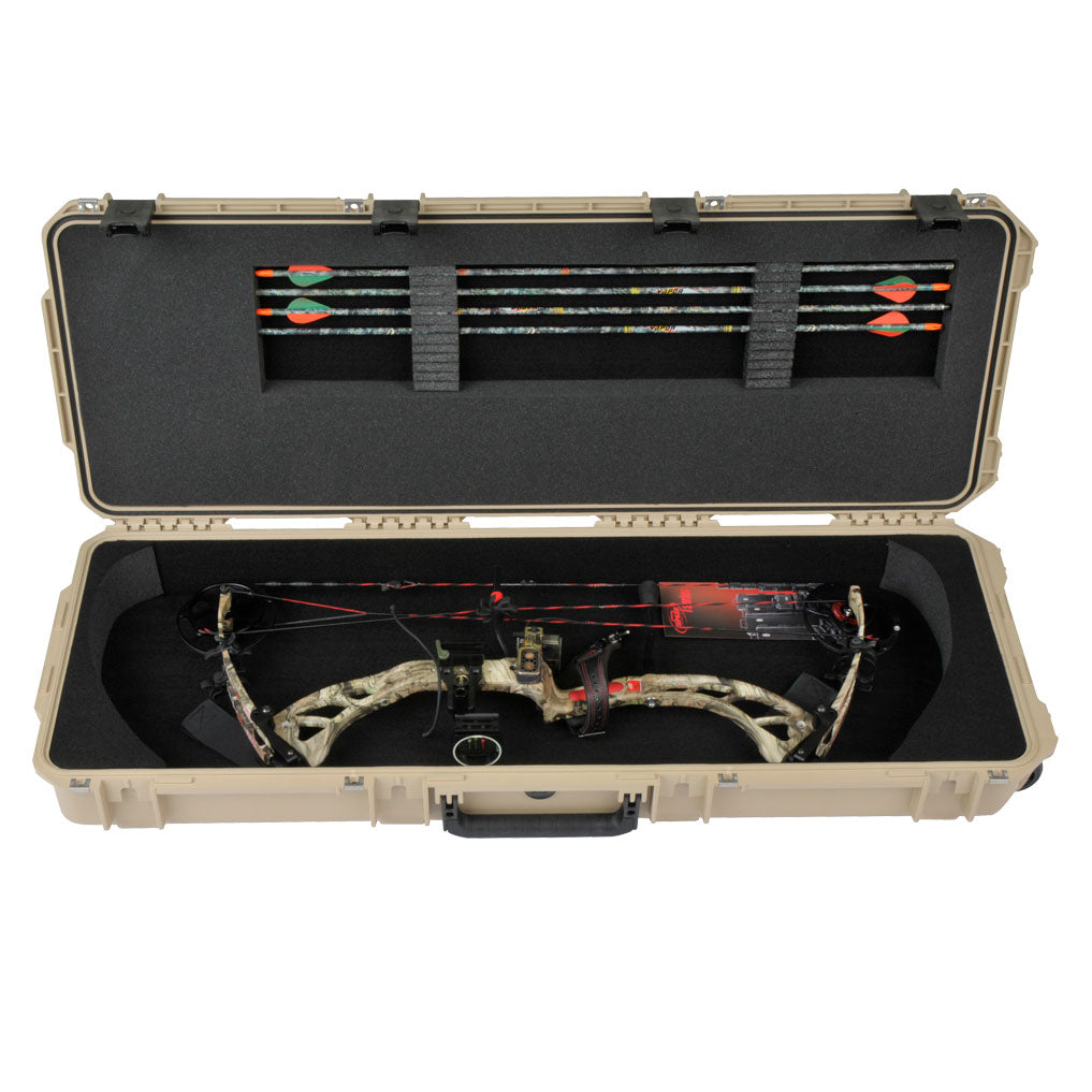 SKB Cases iSeries 4214 Hard Plastic Parallel Limb Bow Crossbow Case, Tan (Used) - VMInnovations