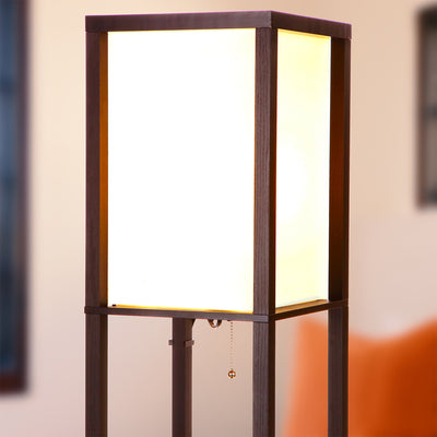 Brightech Maxwell Tower Floor Lamp w/ Shelves & Wireless Charging (For Parts)